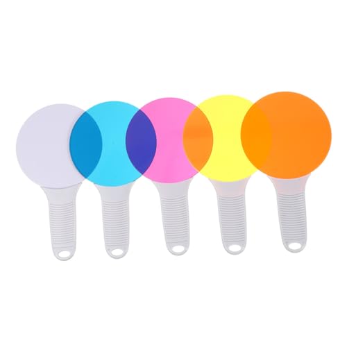 KICHOUSE 5Stücke Teile Wissenschaft Farbspielzeug Lernressourcen Für Stabile Farbfilterplatten Für Optische Experimente Für Kindergarten Und Frühkindliche Bildung von KICHOUSE