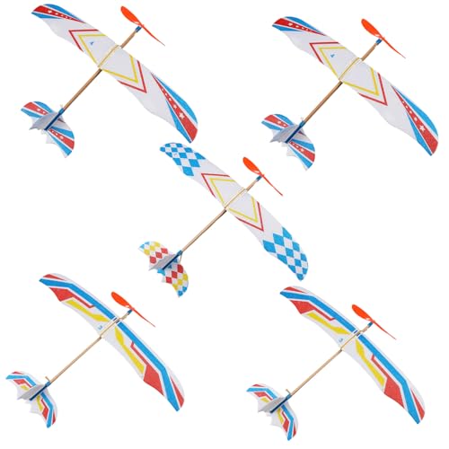 KICHOUSE 5Stücke Teiliges DIY Segelflugzeug für Handgemachte Gummiband Flugzeuge Zufälligen Farben Lernspielzeug für Kreative Aktivitäten und für Jungen KICHOUSE 5Stücke Teiliges DIY Segelflugzeug für Handgemachte Gummiband Flugzeuge Zufälligen Farben Lernspielzeug für Kreative Aktivitäten und für Jungen von KICHOUSE