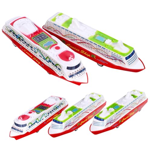 KICHOUSE 5Stücke Teiliges Pull Back Schiffsspielzeug Kreuzfahrtschiff Modell für Lernspielzeug Kognitiven Entwicklung aus Langlebigem Material für Kreative KICHOUSE 5Stücke Teiliges Pull Back Schiffsspielzeug Kreuzfahrtschiff Modell für Lernspielzeug Kognitiven Entwicklung aus Langlebigem Material für Kreative von KICHOUSE