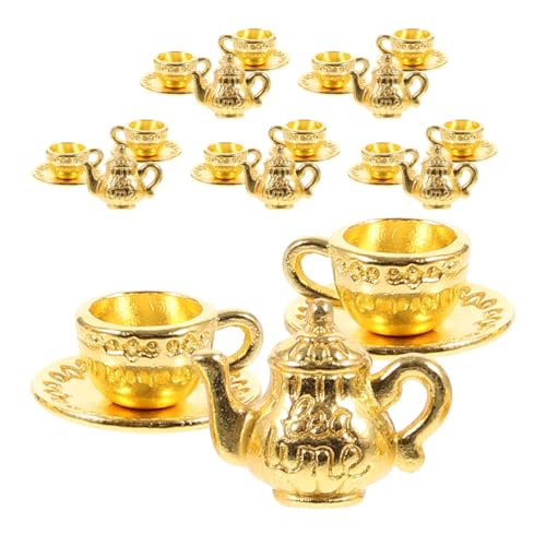 KICHOUSE 6 Sets Miniatur-Teetassen-Set: Puppenhaus Vintage Metall Kaffee Shop Küche Zubehör Mini Tassen und Puppenhaus Zubehör KICHOUSE 6 Sets Miniatur-Teetassen-Set: Puppenhaus Vintage Metall Kaffee Shop Küche Zubehör Mini Tassen und Puppenhaus Zubehör von KICHOUSE