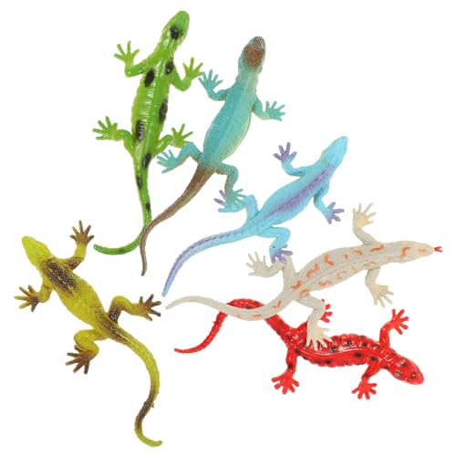KICHOUSE 6 Stück Echsenspielzeugset Kinderspielzeug Eidechsendekoration Für Eidechsenfigur Eidechsenerkennungsmodell Miniatur-eidechsenstatue Tierfigur Plastik KICHOUSE 6 Stück Echsenspielzeugset Kinderspielzeug Eidechsendekoration Für Eidechsenfigur Eidechsenerkennungsmodell Miniatur-eidechsenstatue Tierfigur Plastik von KICHOUSE