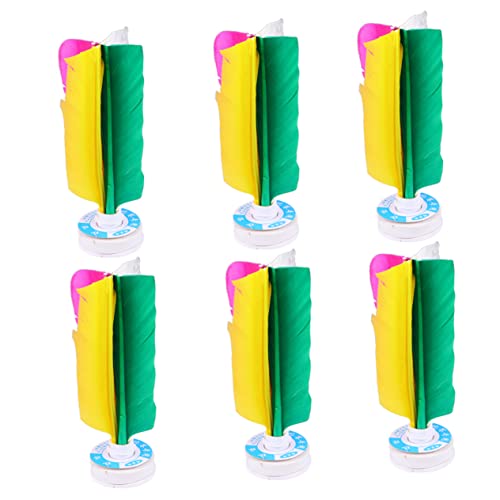 KICHOUSE 6 Stück Farbiger Federball Shuttlecock Federball treten Federball für Fußübungen Federbälle im Freien Badminton Fitness-Federball Trainingsfederball Colorful KICHOUSE 6 Stück Farbiger Federball Shuttlecock Federball treten Federball für Fußübungen Federbälle im Freien Badminton Fitness-Federball Trainingsfederball Colorful von KICHOUSE