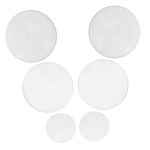 KICHOUSE 6 Stück Konvexe Linse 50mm Doppelt Konvex Experiment Linsenlinse Bausätze Optisch Doppelkonvexes Objektiv Linse Konvex Konvexe Objektive Für Klassenzimmer Fokussierung Transparent von KICHOUSE