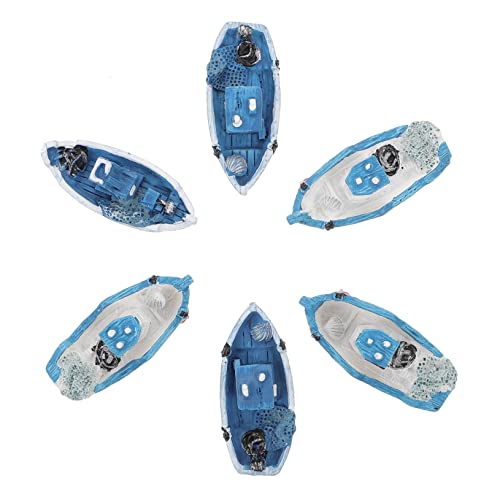 KICHOUSE 6 Stück Mediterrane Miniaturboot Deko Teiliges Einzigartiges Fischermodell Stilvolle Tischdeko für Schreibtisch und Mini Landschaften für Kindergeburtstage und Feiertage KICHOUSE 6 Stück Mediterrane Miniaturboot Deko Teiliges Einzigartiges Fischermodell Stilvolle Tischdeko für Schreibtisch und Mini Landschaften für Kindergeburtstage und Feiertage von KICHOUSE