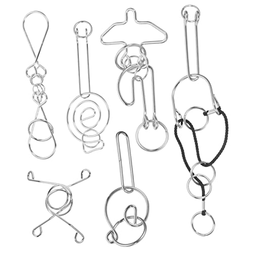 KICHOUSE 6 Stück Minsuo Denksportaufgaben Freischalten Pädagogisches Puzzle- Für Lernspielzeug Für Erwachsene Ineinandergreifendes Puzzle Metall KICHOUSE 6 Stück Minsuo Denksportaufgaben Freischalten Pädagogisches Puzzle- Für Lernspielzeug Für Erwachsene Ineinandergreifendes Puzzle Metall von KICHOUSE