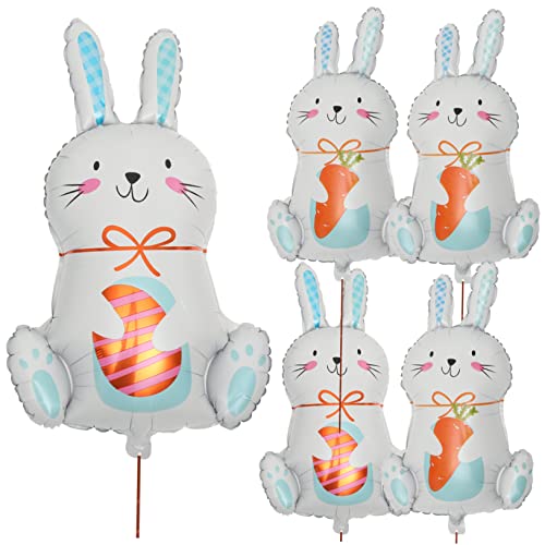 KICHOUSE 6 Stück Ostern Folienballons mit Hasenmotiv Dekoration für Osterfeier und Feiertagsveranstaltungen Foto Requisiten für Festliche KICHOUSE 6 Stück Ostern Folienballons mit Hasenmotiv Dekoration für Osterfeier und Feiertagsveranstaltungen Foto Requisiten für Festliche von KICHOUSE
