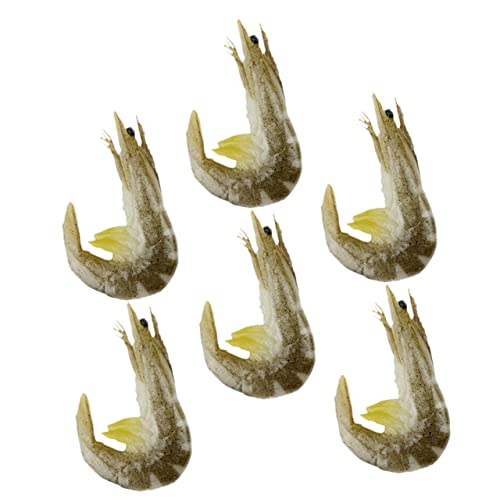 KICHOUSE 6 Stück Simulationsgarnelenmodell Deko Gefälschtes Gekochtes Garnelenmodell Realistische Gefälschte Garnelen Marktstall Zeigen Lebensmittel Künstliche Garnelen PVC KICHOUSE 6 Stück Simulationsgarnelenmodell Deko Gefälschtes Gekochtes Garnelenmodell Realistische Gefälschte Garnelen Marktstall Zeigen Lebensmittel Künstliche Garnelen PVC von KICHOUSE