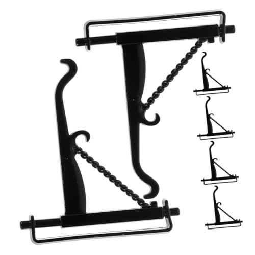 KICHOUSE 6 Stück Weihnachts-Puppenhaus-Haken Miniaturhaken Aufhänger klein Dekoration Weihnachten weihnachtsdeko beleuchtet innen dekohaken Puppenhaushaken Miniatur- Legierung Black von KICHOUSE