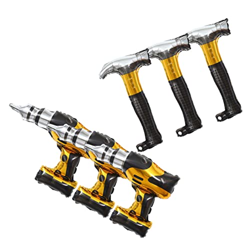 KICHOUSE 6 Stück Werkzeuge zum Reparieren Ballons Masse Aluminium Hammer Folienballons Geburtstagsballon Dekorationen Luftballons Neuheit Mechaniker -Werkzeugballons Ballondekor KICHOUSE 6 Stück Werkzeuge zum Reparieren Ballons Masse Aluminium Hammer Folienballons Geburtstagsballon Dekorationen Luftballons Neuheit Mechaniker -Werkzeugballons Ballondekor von KICHOUSE