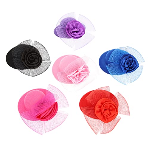 KICHOUSE 6 Teiliger Puppen Anziehhut Hooey Hüte Für Männer Accessoires Für Mädchen Für Männer Strohhüte Für Männer Kleine Hüte Für Frauen Herrenhüte Zylinderhüte Für Männer von KICHOUSE