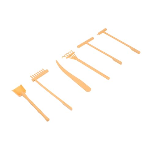 KICHOUSE 6-teiliges Zen-sandtisch-rechen-Set Mini-rechen Für Zen-Garten Sandmalerei-Werkzeug Heimdekoration Pädagogisches Spielzeug Leicht von KICHOUSE