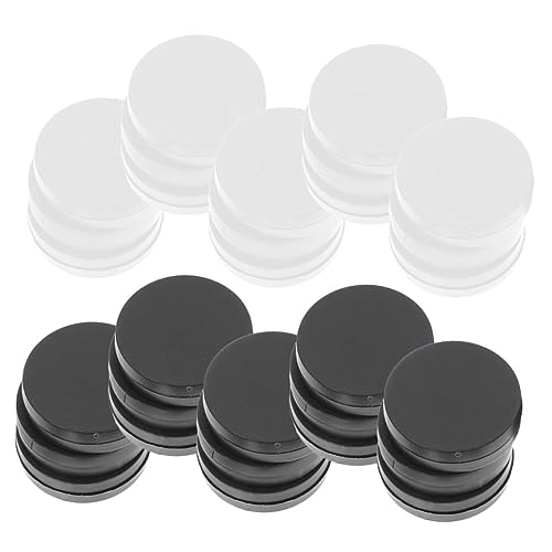 KICHOUSE 60 Stück Spielsteine Großes Schachzubehör Party Ersatz Schachchips Schwarz Weißes Schach Weißes Zubehör Magnete Schweres Internationales Damespiel Schachspiel Aus von KICHOUSE