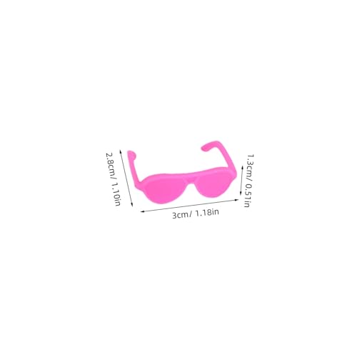 KICHOUSE 60 Stück Teiliges Miniatur Puppenhaus Zubehör Mini Sonnenbrillen für Puppen Stilvolle Mini Doll Accessoires aus Sicherem Material für Rollenspiele von KICHOUSE