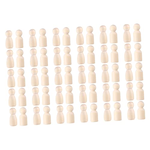KICHOUSE 60stücke Holzfiguren Unbehandelte Holz-Puppen Zum Basteln DIY Peg Dolls Für Junge Mädchen Für Kreative Projekte Und Spielzeug Für Mädchen Männlich Weiblich KICHOUSE 60stücke Holzfiguren Unbehandelte Holz-Puppen Zum Basteln DIY Peg Dolls Für Junge Mädchen Für Kreative Projekte Und Spielzeug Für Mädchen Männlich Weiblich von KICHOUSE