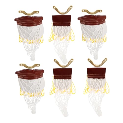 KICHOUSE 6Sätze Billard Taschennetze Teilig Effiziente Aufbewahrung für Billardkugeln Drop Ball Tasche für Mini Billardtisch Kleine Ecknetze Optimaler Schutz Kugeln von KICHOUSE
