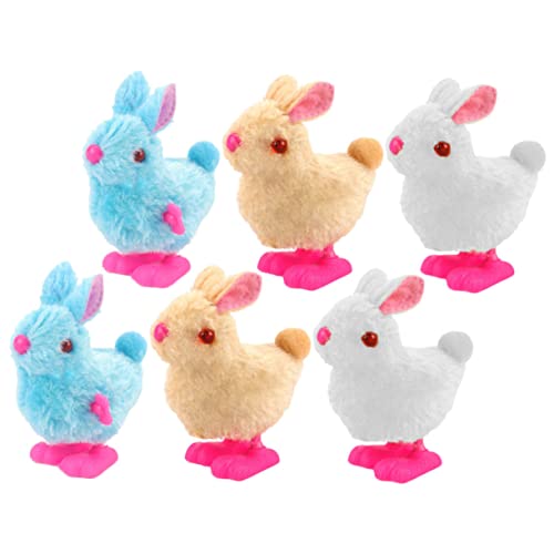 KICHOUSE 6Stücke Aufzieh Plüschkaninchen Lustige Kinderuhrwerk Spielzeuge für Jungen und Lebendige Designs für Geburtstagsfeiern und Ostern Fördert KICHOUSE 6Stücke Aufzieh Plüschkaninchen Lustige Kinderuhrwerk Spielzeuge für Jungen und Lebendige Designs für Geburtstagsfeiern und Ostern Fördert von KICHOUSE