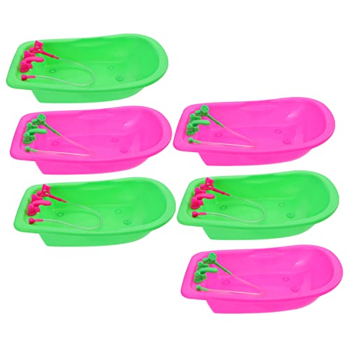 KICHOUSE 6Stücke Badewanne für Puppenhaus Teile Dekoratives für Badespielzeug aus Hochwertigem Material Kreative Rollenspiele Miniaturwelten KICHOUSE 6Stücke Badewanne für Puppenhaus Teile Dekoratives für Badespielzeug aus Hochwertigem Material Kreative Rollenspiele Miniaturwelten von KICHOUSE