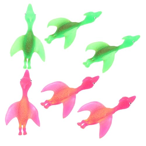 KICHOUSE 6Stücke Dehnbarer Fingerflieger Dinosaurier Elastische Tierchen für Spaßiges Indoor und Outdoor zur Stressbewältigung Zufällige Farben KICHOUSE 6Stücke Dehnbarer Fingerflieger Dinosaurier Elastische Tierchen für Spaßiges Indoor und Outdoor zur Stressbewältigung Zufällige Farben von KICHOUSE