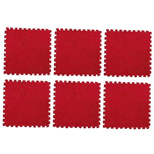 KICHOUSE 6Stücke Multifunktionale Puzzle Kissen Spielmatten Flauschige Bodenmatten Für Zuhause Schaumstoffmatte Hautfreundlich Und Atmungsaktiv von KICHOUSE