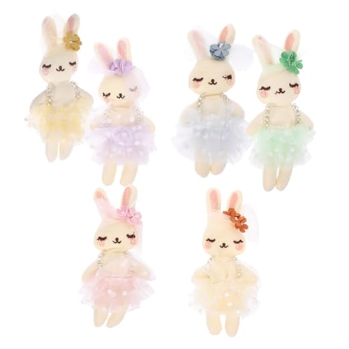 KICHOUSE 6Stücke Plüsch Kaninchen Puppen Weiche Stofftiere Für DIY Handwerksprojekte Kleidung Ornament Farbenfrohe Osterhasen Für Kreative Dekorationen KICHOUSE 6Stücke Plüsch Kaninchen Puppen Weiche Stofftiere Für DIY Handwerksprojekte Kleidung Ornament Farbenfrohe Osterhasen Für Kreative Dekorationen von KICHOUSE