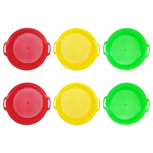 KICHOUSE 6Stücke Sandsieb für Robuste Strandsiebe für Outdoor Strandspielzeug für Gruppenaktivitäten und Schatzsuche KICHOUSE 6Stücke Sandsieb für Robuste Strandsiebe für Outdoor Strandspielzeug für Gruppenaktivitäten und Schatzsuche von KICHOUSE