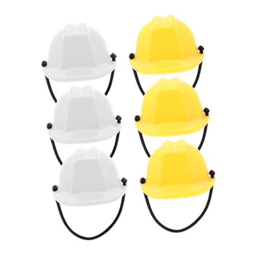 KICHOUSE 6Stücke Schutzhelm Modell Puppen Bauhelme und Dekoration für Puppenhäuser und Themenpartys KICHOUSE 6Stücke Schutzhelm Modell Puppen Bauhelme und Dekoration für Puppenhäuser und Themenpartys von KICHOUSE