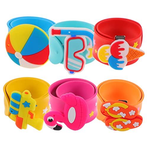 KICHOUSE 6Stücke Slap Bands Lustige Slap Armbänder im Hawaii Stil für Partys Mitgebsel für Geburtstagsfeiern und Besondere Anlässe KICHOUSE 6Stücke Slap Bands Lustige Slap Armbänder im Hawaii Stil für Partys Mitgebsel für Geburtstagsfeiern und Besondere Anlässe von KICHOUSE