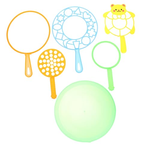KICHOUSE 6Stücke Teiliges Cartoon Blasen Tragbare Seifenblasen Sticks für Sommeraktivitäten und Outdoor Spaß Zufällige Farben von KICHOUSE