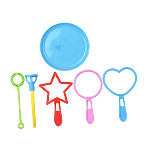 KICHOUSE 6Stücke Teiliges Seifenblasen Set für Garten Outdoor Aktivitäten und Partys Langlebig und Sicher Erzeugt Große und Kleine Seifenblasen KICHOUSE 6Stücke Teiliges Seifenblasen Set für Garten Outdoor Aktivitäten und Partys Langlebig und Sicher Erzeugt Große und Kleine Seifenblasen von KICHOUSE