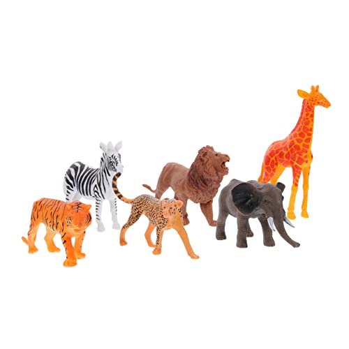 KICHOUSE 6Stücke Teiliges Waldtiere Figuren Realistische Tiermodelle Für Lernspielzeug Kognitiven Entwicklung Terrarien Und Dekoration von KICHOUSE