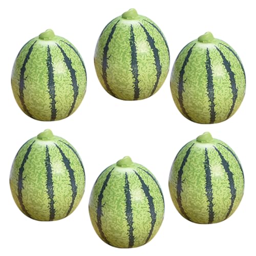 KICHOUSE 6er-Pack Lebensechte Miniatur-wassermelonen Aus Kunstharz Für Puppenhäuser Und Bastelausstellungen KICHOUSE 6er-Pack Lebensechte Miniatur-wassermelonen Aus Kunstharz Für Puppenhäuser Und Bastelausstellungen von KICHOUSE