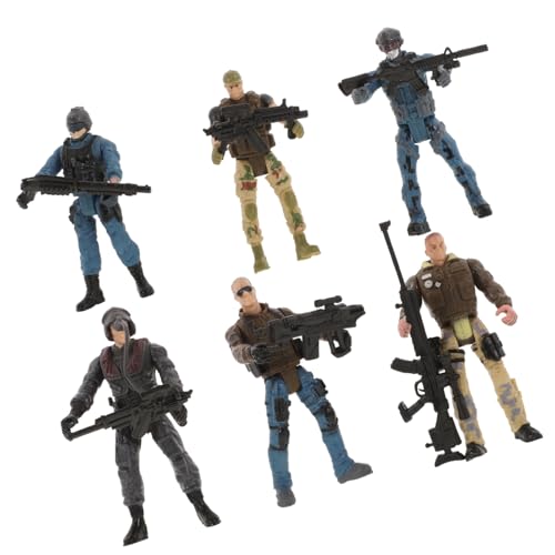 KICHOUSE 6st Soldatenmodellspielzeug Militärisches Eingreifen Militärische Figuren Militärische Actionfiguren Menschenfiguren Für Kinder Spielzeugsoldaten Armeemänner-spielset Plastik KICHOUSE 6st Soldatenmodellspielzeug Militärisches Eingreifen Militärische Figuren Militärische Actionfiguren Menschenfiguren Für Kinder Spielzeugsoldaten Armeemänner-spielset Plastik von KICHOUSE