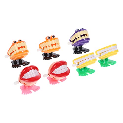KICHOUSE 7 Stück Aufzieh Zähne Wickeln auf Streichspielzeug zum Zähneknirschen Partygeschenke für Kleinkinder Kleintierspielzeug Lenden Plastik KICHOUSE 7 Stück Aufzieh Zähne Wickeln auf Streichspielzeug zum Zähneknirschen Partygeschenke für Kleinkinder Kleintierspielzeug Lenden Plastik von KICHOUSE