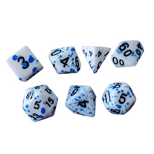 KICHOUSE 7 Stück Laufen Gruppenwürfelsatz unregelmäßige Punktwürfel Blutspritzerwürfel Würfel für Rollenspiele lustige Würfelspiel-Requisiten Spielrequisiten Brettspiel Würfel Acryl Blau KICHOUSE 7 Stück Laufen Gruppenwürfelsatz unregelmäßige Punktwürfel Blutspritzerwürfel Würfel für Rollenspiele lustige Würfelspiel-Requisiten Spielrequisiten Brettspiel Würfel Acryl Blau von KICHOUSE