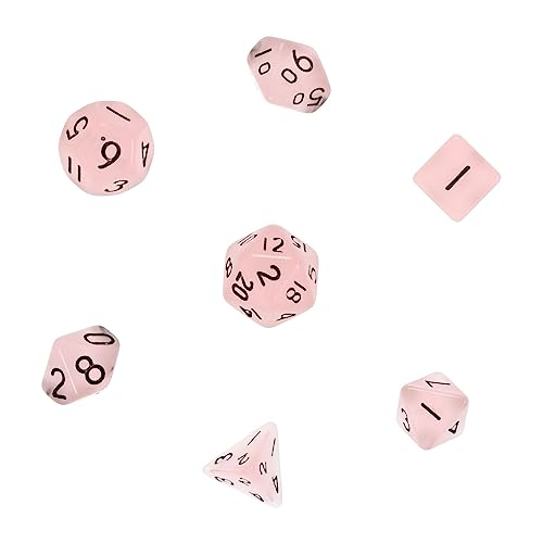 KICHOUSE 10 Mm Mini-würfelset Mit Nachtlicht – 7-teiliges Kreatives Würfel-requisitenset Für Spiele Partys Und Als Heimdekoration von KICHOUSE