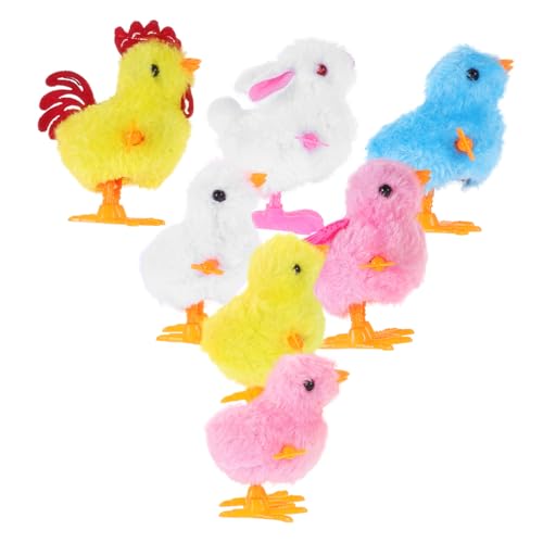 KICHOUSE Neuartiges Spielzeug Für Jungen Und Mädchen Spielzeug Zur Entwicklung Der Motorik Aufzieh-Huhn Stofftier Für Die Osterjagd von KICHOUSE