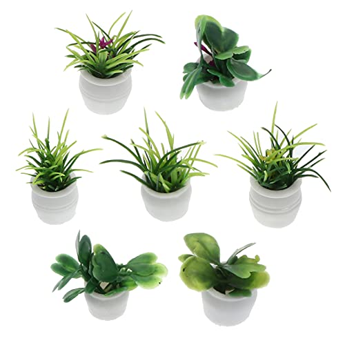 KICHOUSE 7 Stücke Mini Topfpflanzen Mini Desktop Bonsai Dekoration Gefälschte Pflanze KICHOUSE 7 Stücke Mini Topfpflanzen Mini Desktop Bonsai Dekoration Gefälschte Pflanze von KICHOUSE