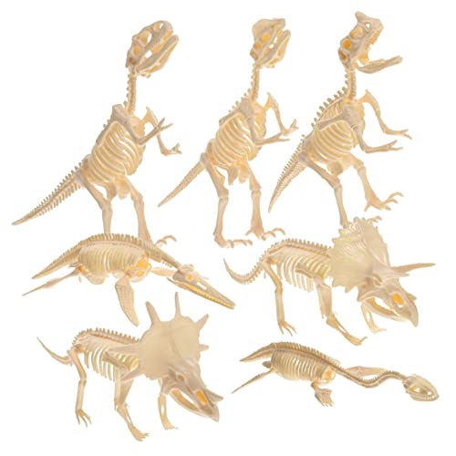 KICHOUSE 7Stücke Teiliges Dinosaurier Skelett Spielzeugset für Lernspielzeug Kreativität und Wissenschaftsinteresse für Geburtstagsfeiern und KICHOUSE 7Stücke Teiliges Dinosaurier Skelett Spielzeugset für Lernspielzeug Kreativität und Wissenschaftsinteresse für Geburtstagsfeiern und von KICHOUSE
