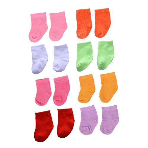 KICHOUSE 8 Paare Puppensocken Puppenzubehör Mini-Socke Socken für Babypuppen gemacht Mädchen Puppenspielzeugsocken Puppenhauszubehör Socken für Puppe Miniatur Socken Stoff KICHOUSE 8 Paare Puppensocken Puppenzubehör Mini-Socke Socken für Babypuppen gemacht Mädchen Puppenspielzeugsocken Puppenhauszubehör Socken für Puppe Miniatur Socken Stoff von KICHOUSE
