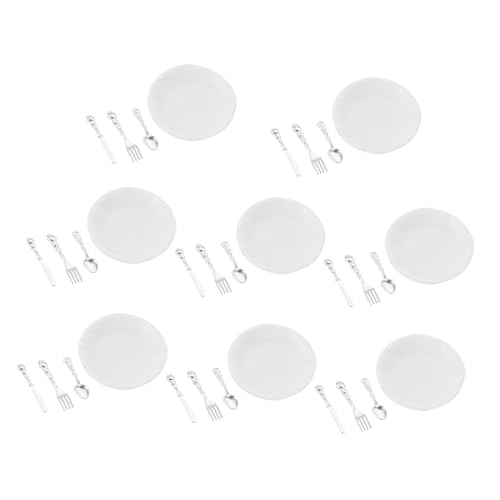 KICHOUSE 8 Sets Besteck Mini Set Mini Set Mini Modell Mini Löffel Mini Gabeln Kleine Löffel Mini Gabeln Mini Küchenzubehör Weiß KICHOUSE 8 Sets Besteck Mini Set Mini Set Mini Modell Mini Löffel Mini Gabeln Kleine Löffel Mini Gabeln Mini Küchenzubehör Weiß von KICHOUSE