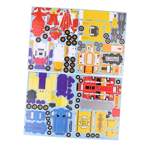 KICHOUSE 8 Stück 3D -Puzzle -Autopapierform 3D-Rätsel Automodell Papierpuzzlespielzeug Papierpuzzles für Papierpuzzles für Jungen KICHOUSE 8 Stück 3D -Puzzle -Autopapierform 3D-Rätsel Automodell Papierpuzzlespielzeug Papierpuzzles für Papierpuzzles für Jungen von KICHOUSE