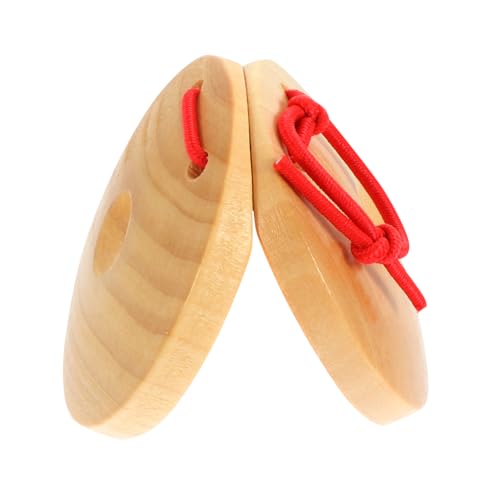 KICHOUSE 8 Stück Kastagnetten Aus Holz Lehrmittel Musikalisches Für Vorschulkinder Lustiges Percussion- Schlaginstrument Musikalisches Kleines Hölzern KICHOUSE 8 Stück Kastagnetten Aus Holz Lehrmittel Musikalisches Für Vorschulkinder Lustiges Percussion- Schlaginstrument Musikalisches Kleines Hölzern von KICHOUSE