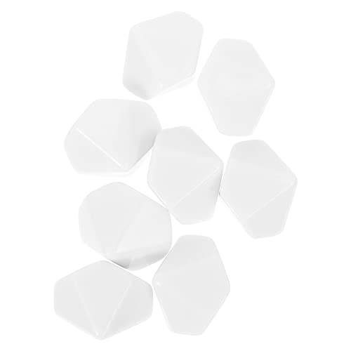 KICHOUSE 8 Stück Leere Brettspiel Glatte Herstellung Partyzubehör zum Basteln klein Party Sachen Party Supplies selbstgemachte Spielwürfel Acryl Weiß von KICHOUSE