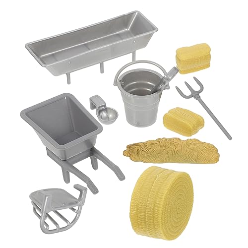 KICHOUSE 8 Stück Ranch Zubehör kinderspielzeug für Landwirtschaftliches hühner Toys for Farmspielset pädagogisches Plastik KICHOUSE 8 Stück Ranch Zubehör kinderspielzeug für Landwirtschaftliches hühner Toys for Farmspielset pädagogisches Plastik von KICHOUSE