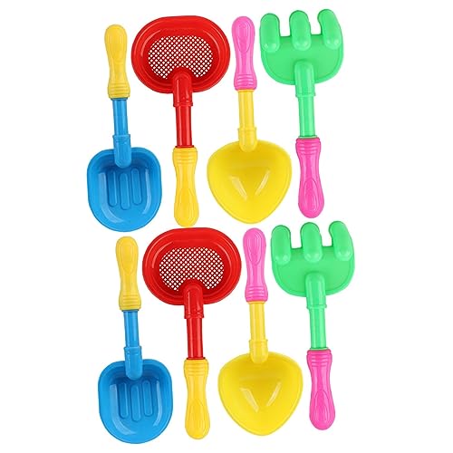 KICHOUSE 8 Stück Teiliges Bunter Sandschaufeln für Leichte Tragbare Plastikspielzeuge für Strand und Sandkasten für Kreatives Buddeln und Spaß im Freien Zufällige Farbe Zufällige Farbe von KICHOUSE
