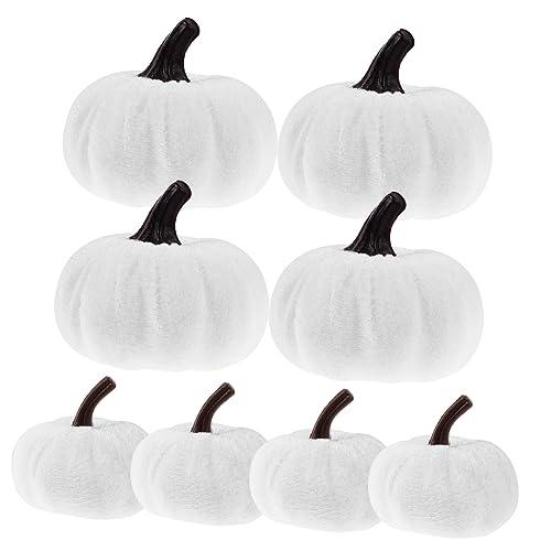 KICHOUSE 8 Stück Teiliges Künstliche Kürbisse Realistische Halloween Deko für Kreative Fotos Tischdekoration und DIY Projekte für Herbst und Erntedankfeiern KICHOUSE 8 Stück Teiliges Künstliche Kürbisse Realistische Halloween Deko für Kreative Fotos Tischdekoration und DIY Projekte für Herbst und Erntedankfeiern von KICHOUSE