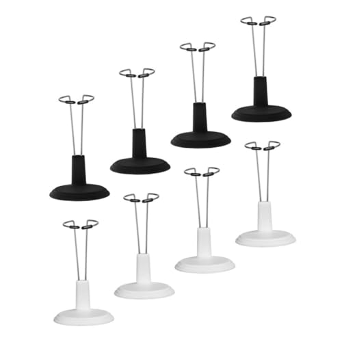 KICHOUSE 8 Stück Teiliges Puppenstützgestell Stabiles Display mit Runder Basis Schwarze Weiße Halter Tragbarer Ständer zur Sicheren Präsentation und Organisation von Puppen für Zuhause und KICHOUSE 8 Stück Teiliges Puppenstützgestell Stabiles Display mit Runder Basis Schwarze Weiße Halter Tragbarer Ständer zur Sicheren Präsentation und Organisation von Puppen für Zuhause und von KICHOUSE