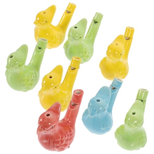 KICHOUSE 8Stücke Kleine Keramik Vogelpfeifen Cartoon Tragbare Musikinstrumente für Fördert Kreativität und Musikalisches KICHOUSE 8Stücke Kleine Keramik Vogelpfeifen Cartoon Tragbare Musikinstrumente für Fördert Kreativität und Musikalisches von KICHOUSE