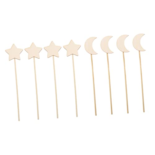 KICHOUSE 8Stücke Magische Zauberstäbe Für DIY Holzhandwerk Für Bastelprojekte Und Kindergeburtstagsfeiern Mond Und Stern Zauberstäbe Zum Bemalen KICHOUSE 8Stücke Magische Zauberstäbe Für DIY Holzhandwerk Für Bastelprojekte Und Kindergeburtstagsfeiern Mond Und Stern Zauberstäbe Zum Bemalen von KICHOUSE