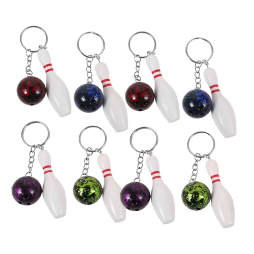 KICHOUSE 8Stücke Schlüsselanhänger Mehrfarbige Bowling Schlüsselanhänger für Bowling Party Taschenfüller Kreative und Persönliche Accessoires KICHOUSE 8Stücke Schlüsselanhänger Mehrfarbige Bowling Schlüsselanhänger für Bowling Party Taschenfüller Kreative und Persönliche Accessoires von KICHOUSE
